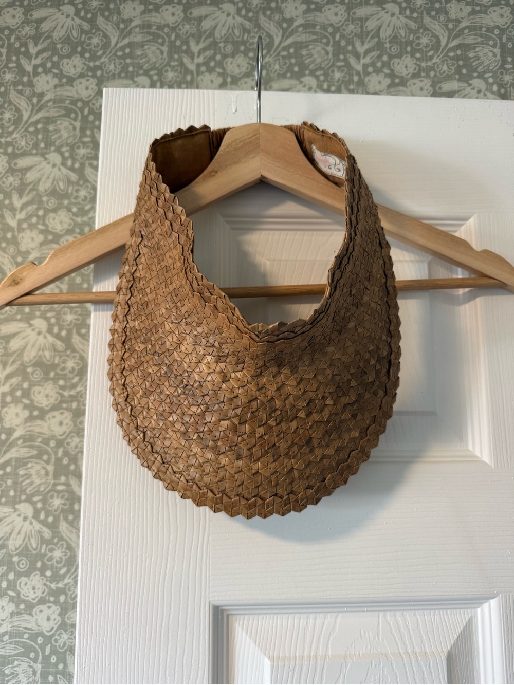Free People Woven Crescent Visor in Brown